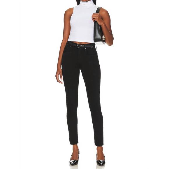 NEW CITIZENS OF HUMANITY sloane skinny jean in plush black - Picture 5 of 5